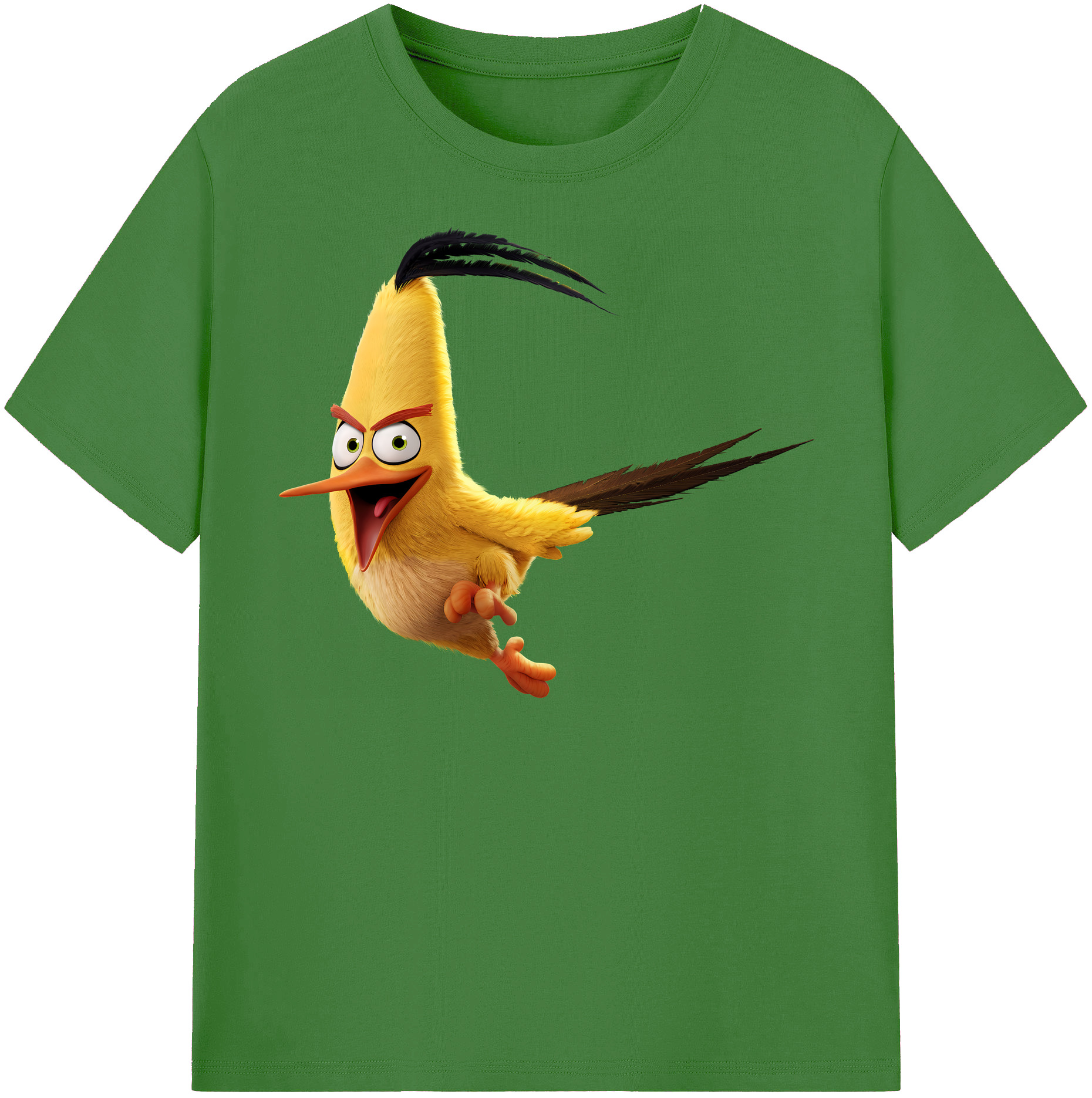 （画像用） Angry Birds アングリーバード レディースカジュアルプリントTシャツ（綿100％）